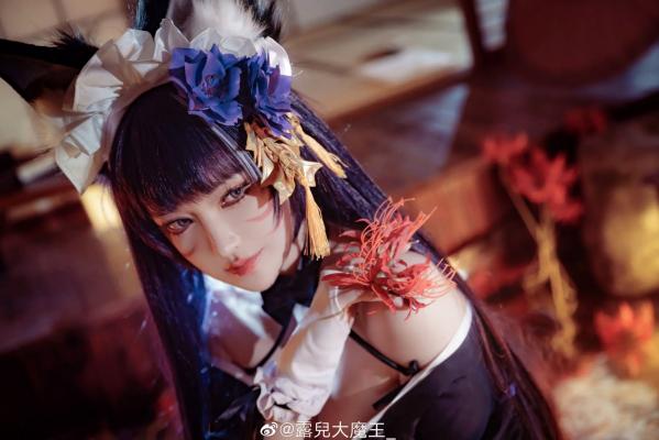    露兒大魔王《碧蓝航线》武藏COS，精致和风与极致御姐气质的梦幻结合，性感写真，极品视觉盛宴第11张图片
