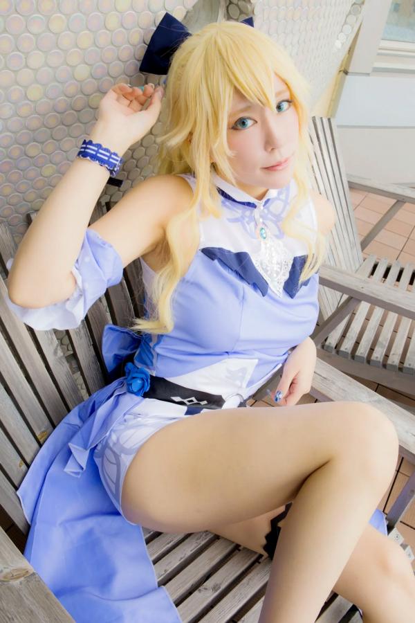    [Cosplay][HERESY] Ringo Mitsuki 林檎蜜紀 - 原神风格角色扮演，书房御姐姿态与浴缸私房诱惑大尺度写真第6张图片