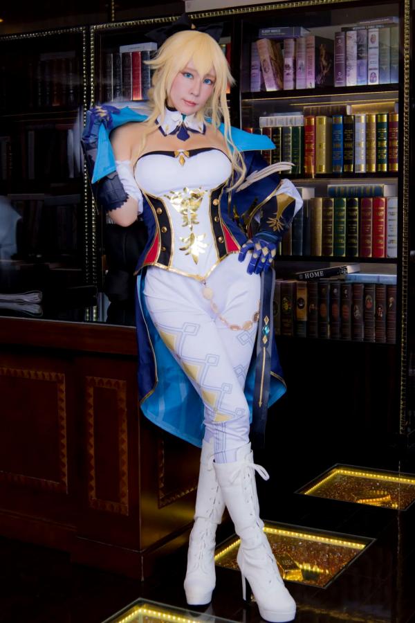    [Cosplay][HERESY] Ringo Mitsuki 林檎蜜紀 - 原神风格角色扮演，书房御姐姿态与浴缸私房诱惑大尺度写真第80张图片