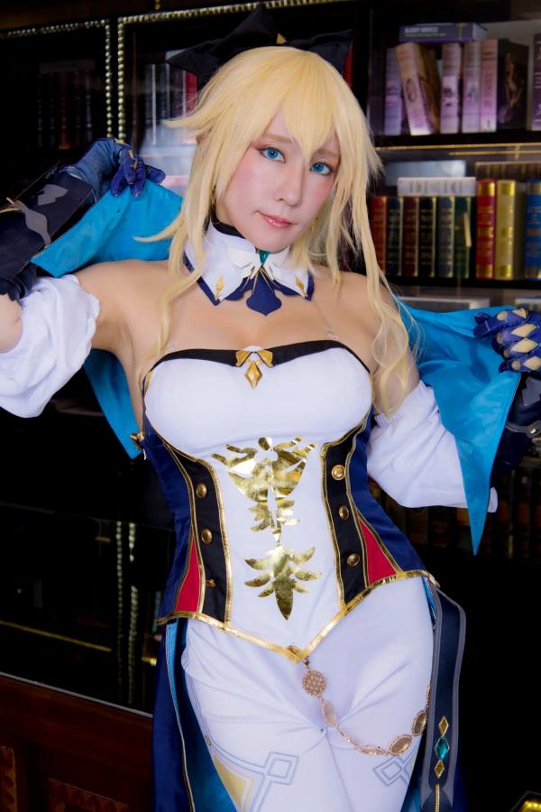    [Cosplay][HERESY] Ringo Mitsuki 林檎蜜紀 - 原神风格角色扮演，书房御姐姿态与浴缸私房诱惑大尺度写真第81张图片