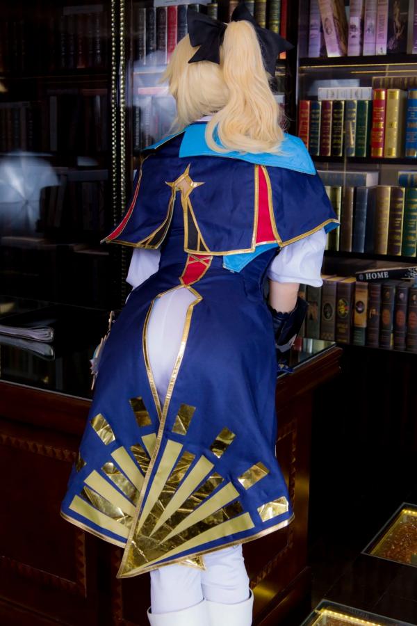    [Cosplay][HERESY] Ringo Mitsuki 林檎蜜紀 - 原神风格角色扮演，书房御姐姿态与浴缸私房诱惑大尺度写真第83张图片