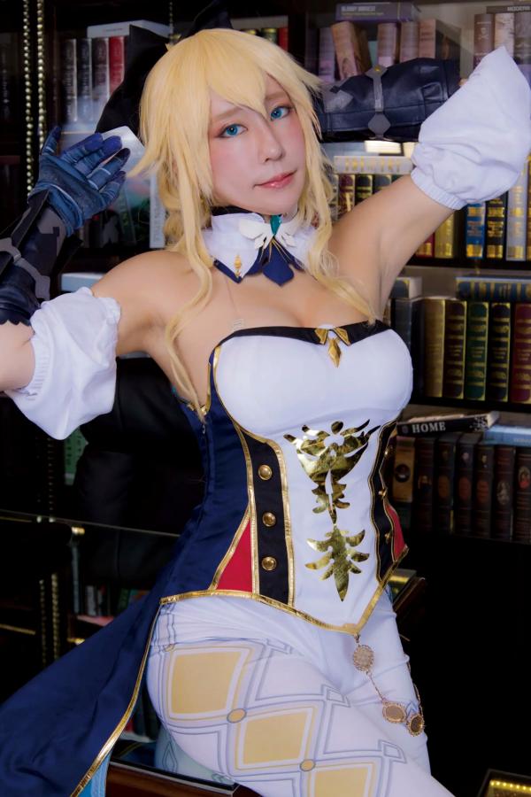    [Cosplay][HERESY] Ringo Mitsuki 林檎蜜紀 - 原神风格角色扮演，书房御姐姿态与浴缸私房诱惑大尺度写真第88张图片