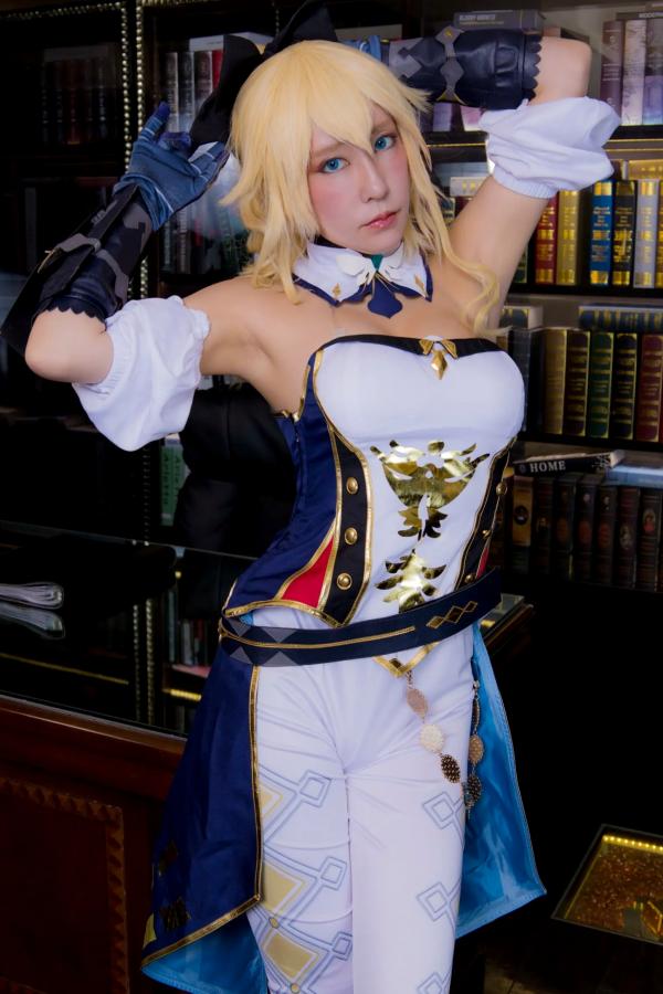    [Cosplay][HERESY] Ringo Mitsuki 林檎蜜紀 - 原神风格角色扮演，书房御姐姿态与浴缸私房诱惑大尺度写真第90张图片