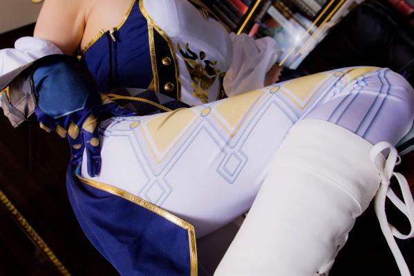    [Cosplay][HERESY] Ringo Mitsuki 林檎蜜紀 - 原神风格角色扮演，书房御姐姿态与浴缸私房诱惑大尺度写真第107张图片