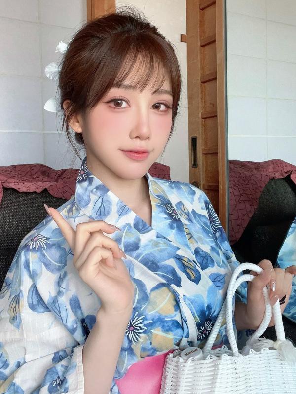    水淼aqua - 夏の浴衣，清凉浴衣私房写真，白皙美肌与诱惑美腿，极致性感视觉呈现第1张图片