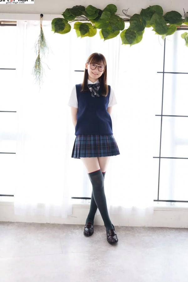    [Girlz-High] 近藤あさみ Asami Kondou：清新校服风演绎治愈系眼镜娘，展现迷人清纯学妹魅力 - bfaa_103_001第1张图片