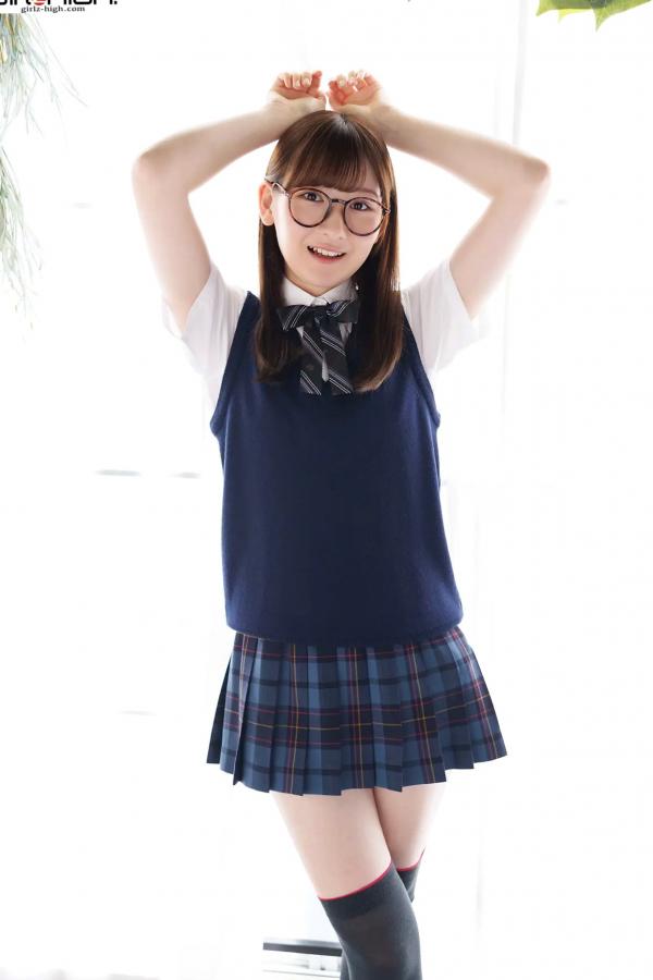    [Girlz-High] 近藤あさみ Asami Kondou：清新校服风演绎治愈系眼镜娘，展现迷人清纯学妹魅力 - bfaa_103_001第3张图片
