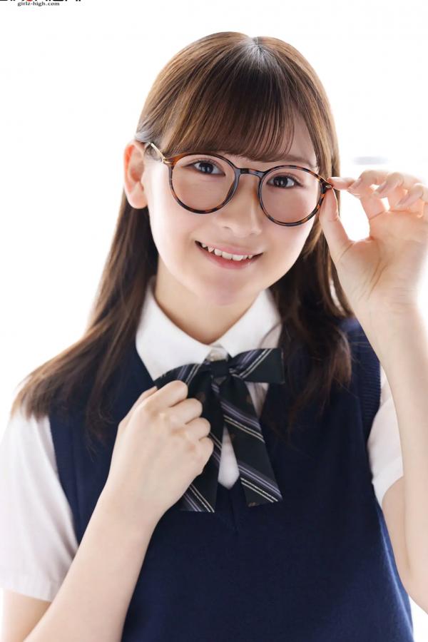    [Girlz-High] 近藤あさみ Asami Kondou：清新校服风演绎治愈系眼镜娘，展现迷人清纯学妹魅力 - bfaa_103_001第4张图片