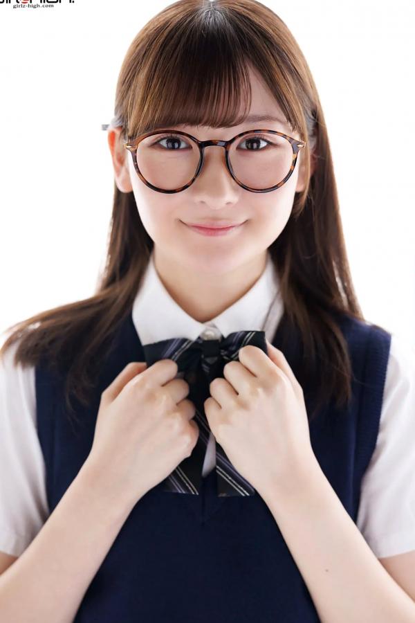    [Girlz-High] 近藤あさみ Asami Kondou：清新校服风演绎治愈系眼镜娘，展现迷人清纯学妹魅力 - bfaa_103_001第6张图片