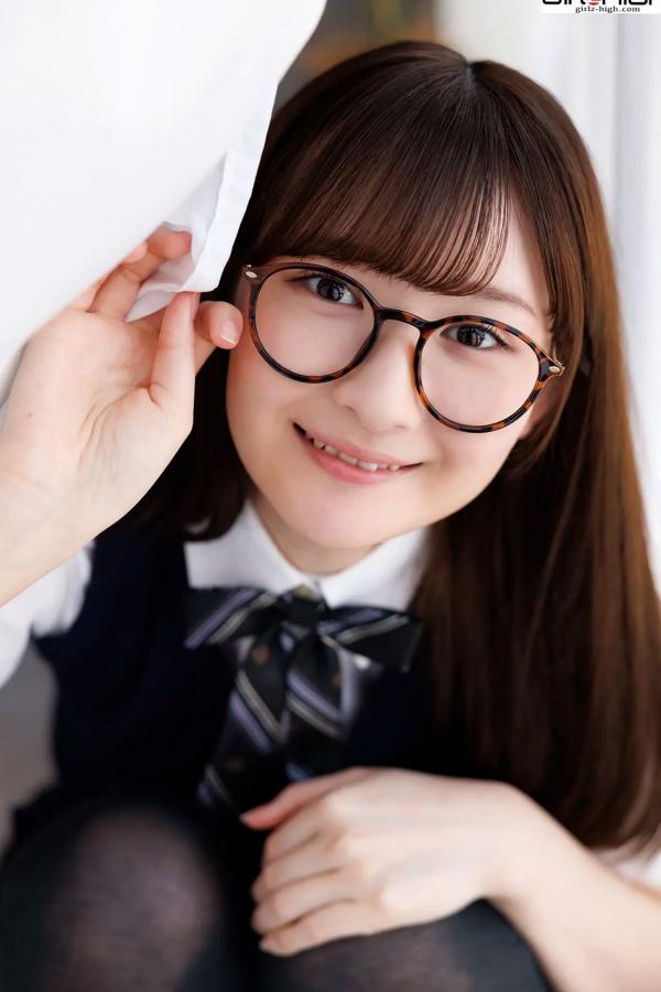    [Girlz-High] 近藤あさみ Asami Kondou：清新校服风演绎治愈系眼镜娘，展现迷人清纯学妹魅力 - bfaa_103_001第27张图片