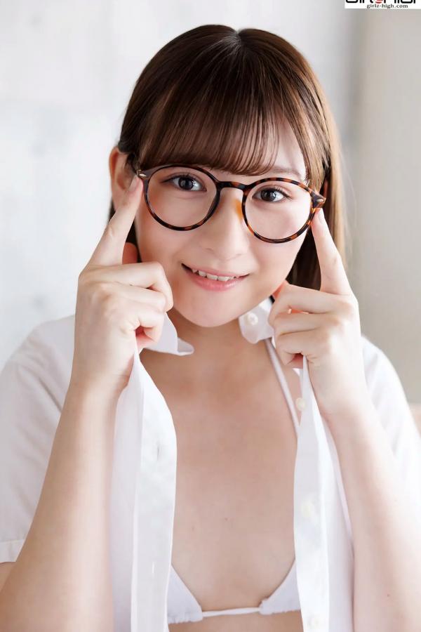    [Girlz-High] 近藤あさみ Asami Kondou：清新校服风演绎治愈系眼镜娘，展现迷人清纯学妹魅力 - bfaa_103_001第49张图片
