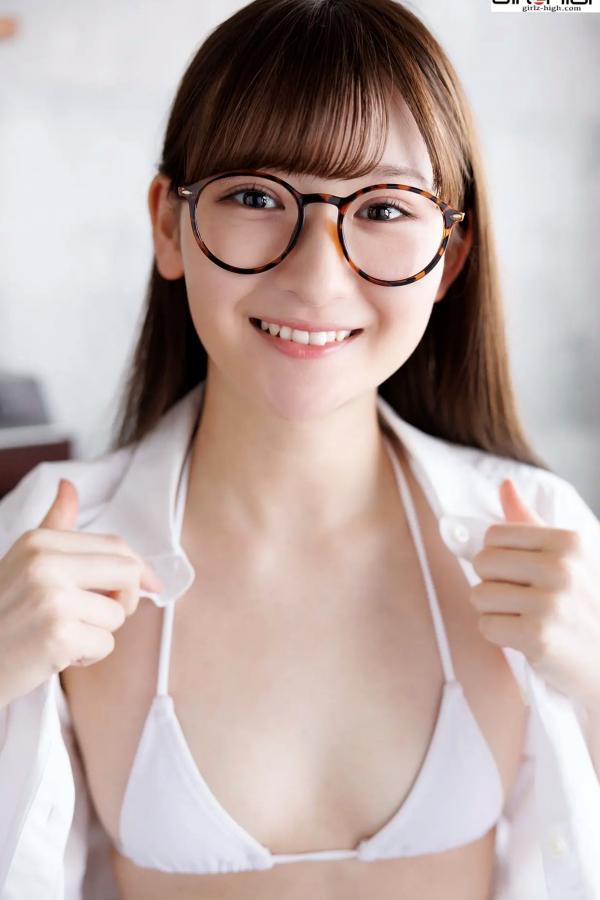    [Girlz-High] 近藤あさみ Asami Kondou：清新校服风演绎治愈系眼镜娘，展现迷人清纯学妹魅力 - bfaa_103_001第50张图片