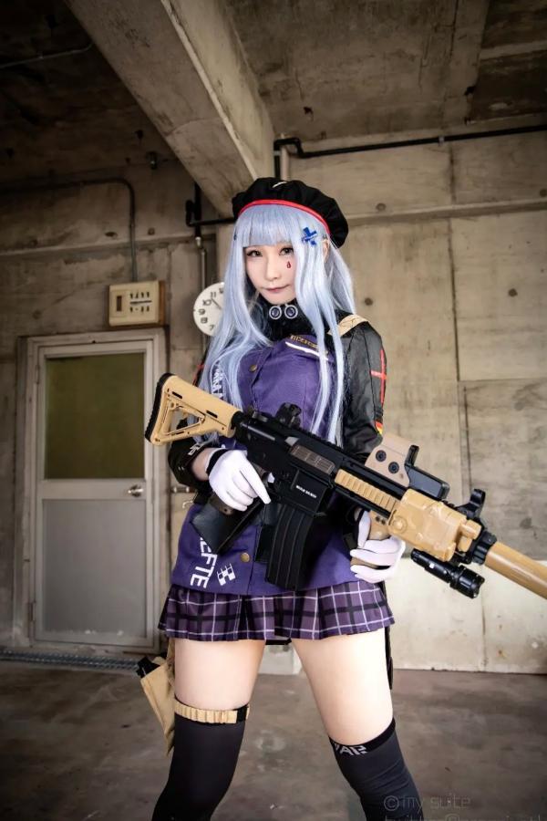    [Cosplay][my suite] Atsuki あつき - 战术少女角色扮演，制服诱惑与枪械美学的碰撞，极致美腿视觉盛宴第1张图片