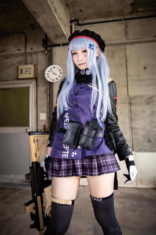   [Cosplay][my suite] Atsuki あつき - 战术少女角色扮演，制服诱惑与枪械美学的碰撞，极致美腿视觉盛宴第2张图片