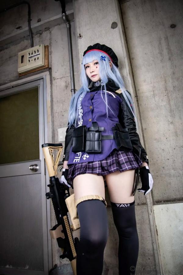    [Cosplay][my suite] Atsuki あつき - 战术少女角色扮演，制服诱惑与枪械美学的碰撞，极致美腿视觉盛宴第9张图片