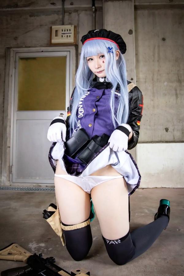    [Cosplay][my suite] Atsuki あつき - 战术少女角色扮演，制服诱惑与枪械美学的碰撞，极致美腿视觉盛宴第10张图片