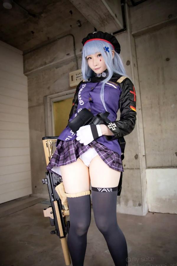    [Cosplay][my suite] Atsuki あつき - 战术少女角色扮演，制服诱惑与枪械美学的碰撞，极致美腿视觉盛宴第17张图片