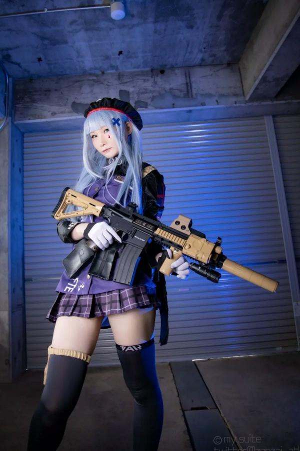    [Cosplay][my suite] Atsuki あつき - 战术少女角色扮演，制服诱惑与枪械美学的碰撞，极致美腿视觉盛宴第22张图片