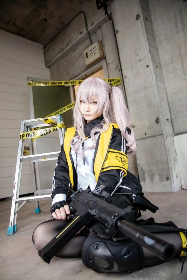    [Cosplay][my suite] Atsuki あつき - 战术少女角色扮演，制服诱惑与枪械美学的碰撞，极致美腿视觉盛宴第60张图片
