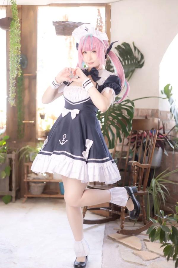    [Cosplay] Atsuki あつき｜精致女仆装扮 梦幻粉色双马尾二次元少女 甜美与魅惑交织 治愈系私房写真第1张图片