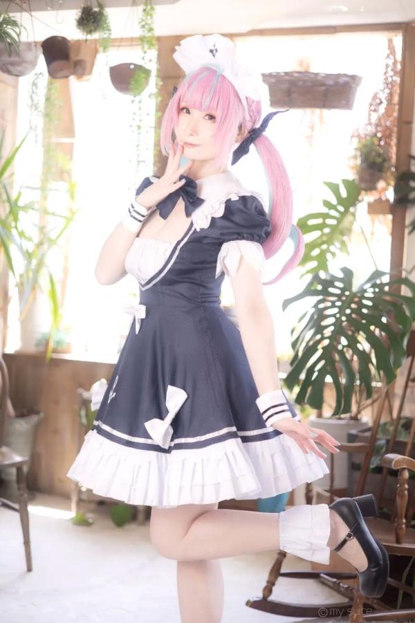    [Cosplay] Atsuki あつき｜精致女仆装扮 梦幻粉色双马尾二次元少女 甜美与魅惑交织 治愈系私房写真第5张图片