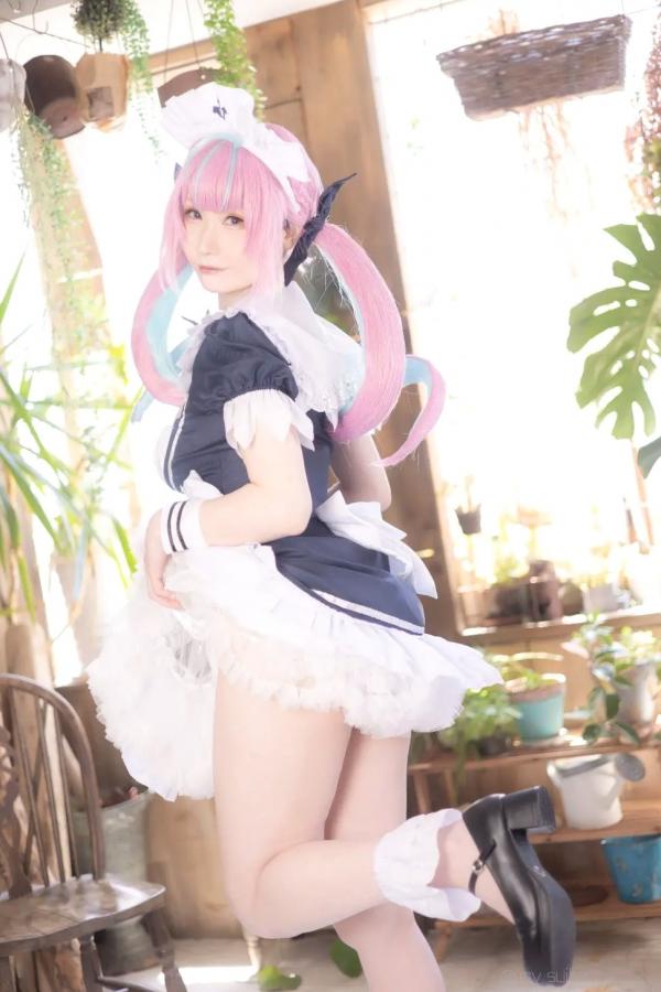    [Cosplay] Atsuki あつき｜精致女仆装扮 梦幻粉色双马尾二次元少女 甜美与魅惑交织 治愈系私房写真第24张图片