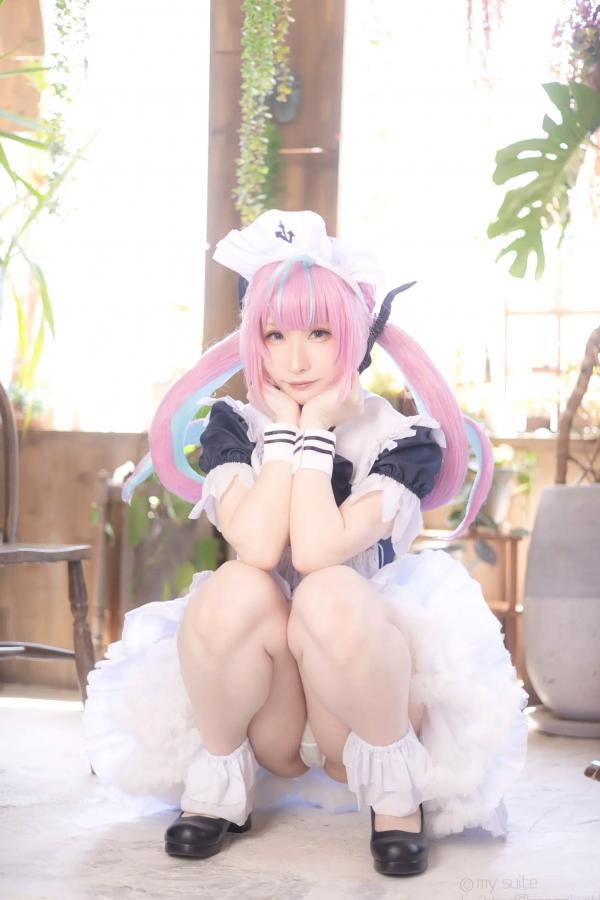    [Cosplay] Atsuki あつき｜精致女仆装扮 梦幻粉色双马尾二次元少女 甜美与魅惑交织 治愈系私房写真第36张图片