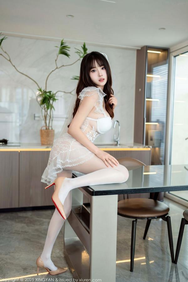    XingYan星颜社-420-沈南汐RuRu-纯欲蕾丝透视白纱私房大片-性感尤物极致诱惑-2025.11.04第7张图片