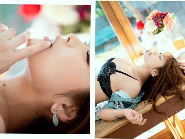    新村あかり - Succubus サキュバス：日系私房摄影，黑色蕾丝内衣诱惑，展现妖艳迷人曲线的高清性感写真集第21张图片