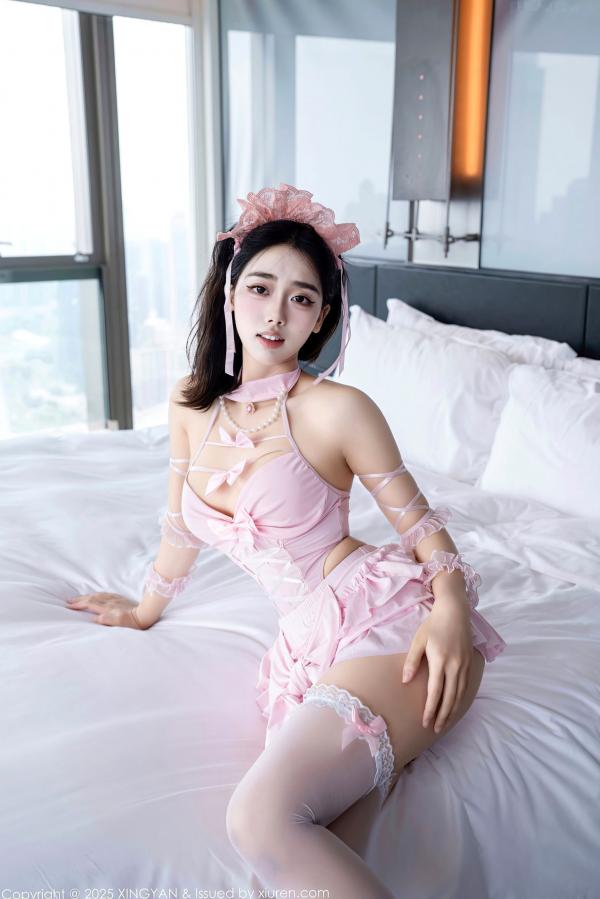   XingYan星颜社-417-阮福福-粉色情趣内衣私房照-性感丝袜美腿-纯欲风格-2025.10.28第1张图片