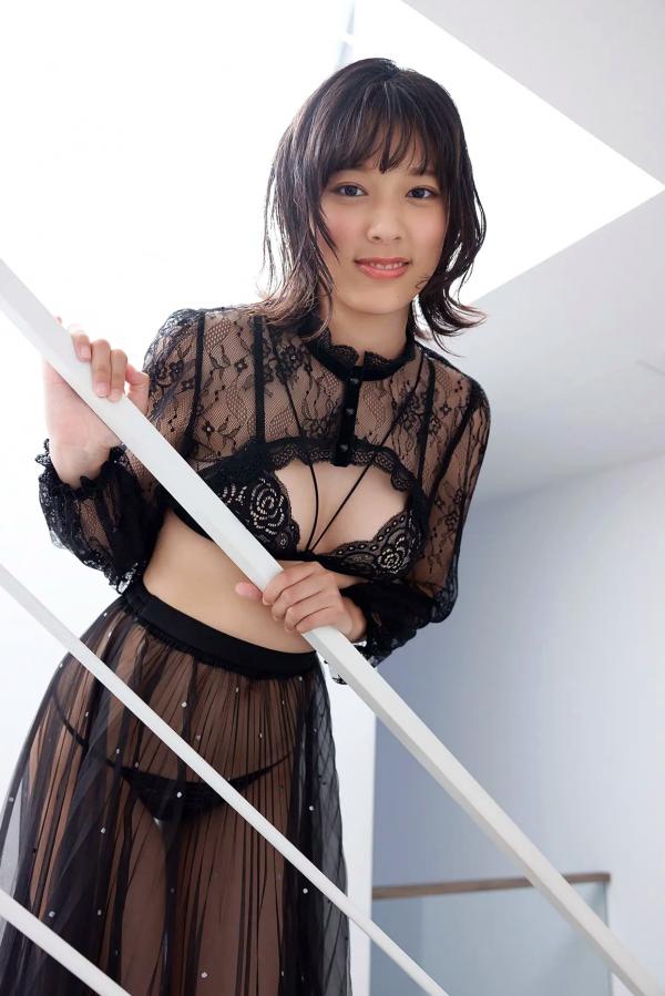    [Minisuka.tv] Eyu Hirayama 平山えゆ：黑色蕾丝透视纱裙，极品诱惑私房女神写真第41张图片