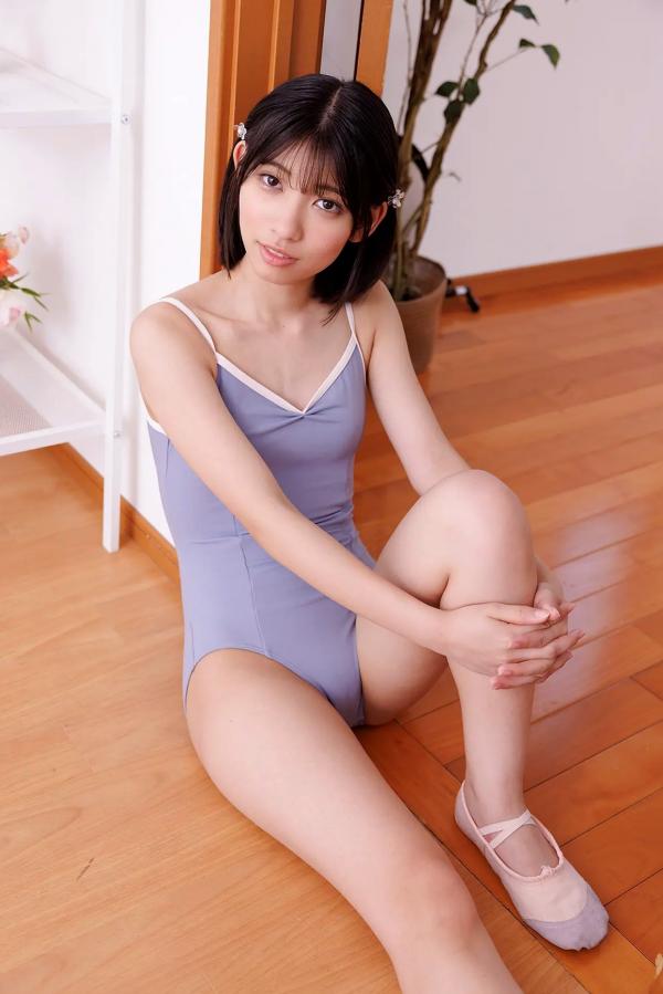    [Minisuka.tv] Akane Nishikawa 西川茜 - 蓝色连体舞衣练功服，清新治愈系邻家少女室内写真第19张图片