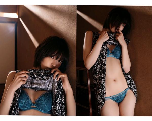    真中つぐ - 恋愛情緒：短发清纯美女私房照，尽显优雅与细腻肤质的治愈系视觉盛宴第35张图片