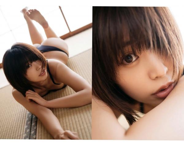    真中つぐ - 恋愛情緒：短发清纯美女私房照，尽显优雅与细腻肤质的治愈系视觉盛宴第57张图片