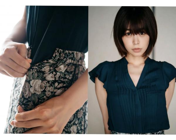    真中つぐ - 恋愛情緒：短发清纯美女私房照，尽显优雅与细腻肤质的治愈系视觉盛宴第70张图片