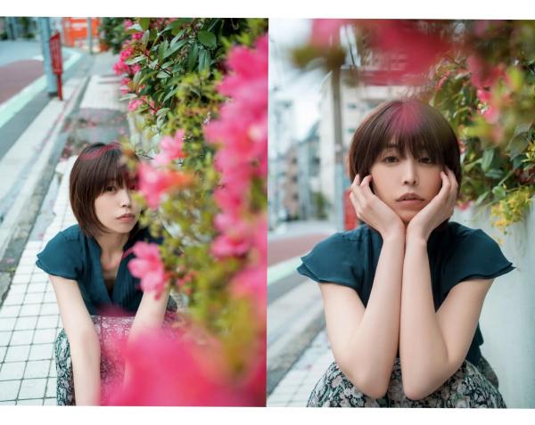    真中つぐ - 恋愛情緒：短发清纯美女私房照，尽显优雅与细腻肤质的治愈系视觉盛宴第82张图片