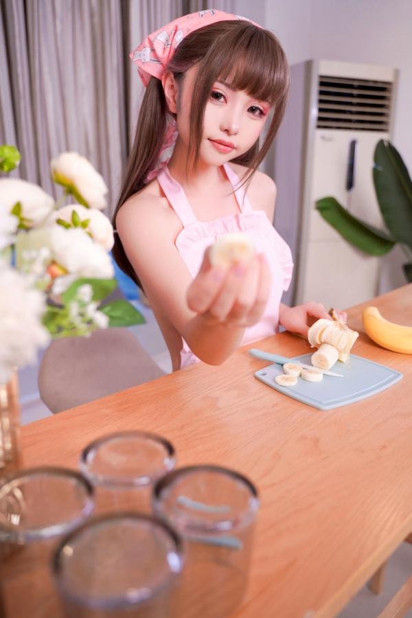    爆机少女喵小吉12月T3-小吉的家政服务：甜美女仆装扮，极致诱惑居家私房写真第73张图片