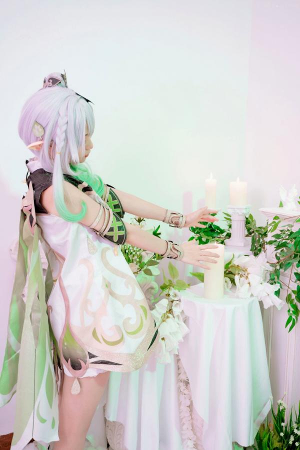    爆机少女喵小吉原神纳西妲Cosplay私房写真，二次元精灵极致还原，清纯与诱惑的完美视觉呈现第17张图片