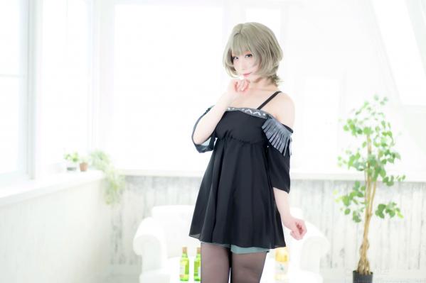    [Cosplay][my suite] Atsuki あつき - suite Blessing 角色扮演写真：清纯短发搭配黑丝蕾丝诱惑，唯美私房摄影风格第3张图片