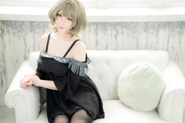    [Cosplay][my suite] Atsuki あつき - suite Blessing 角色扮演写真：清纯短发搭配黑丝蕾丝诱惑，唯美私房摄影风格第11张图片