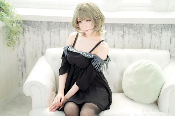    [Cosplay][my suite] Atsuki あつき - suite Blessing 角色扮演写真：清纯短发搭配黑丝蕾丝诱惑，唯美私房摄影风格第12张图片