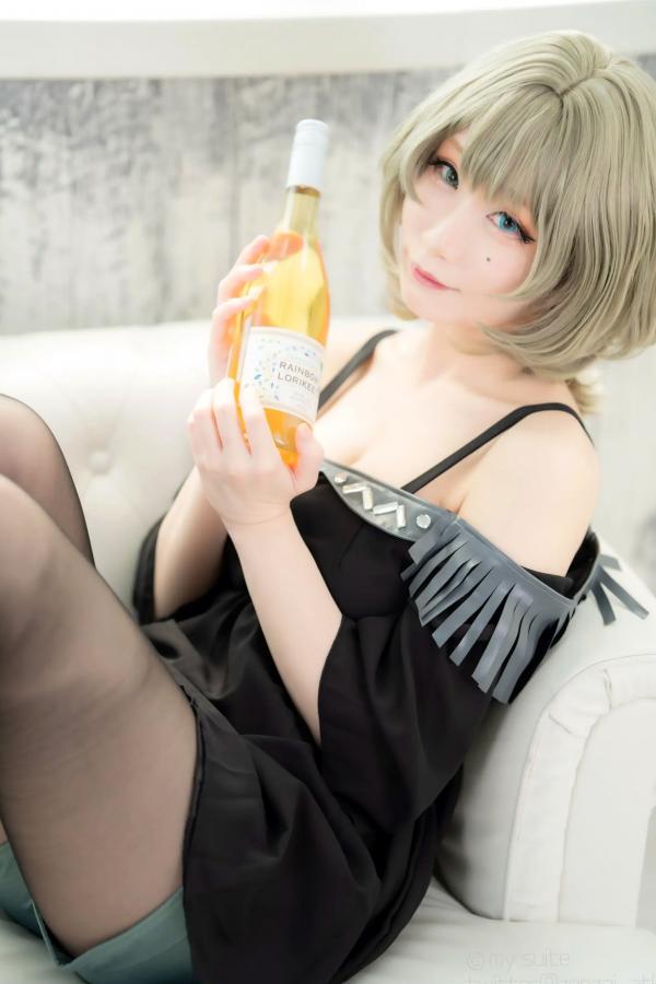    [Cosplay][my suite] Atsuki あつき - suite Blessing 角色扮演写真：清纯短发搭配黑丝蕾丝诱惑，唯美私房摄影风格第20张图片