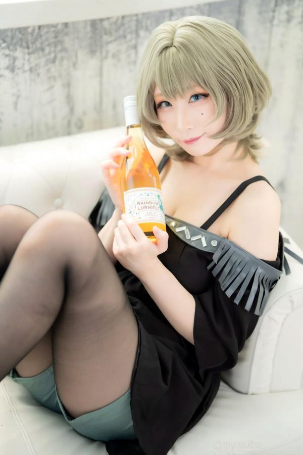    [Cosplay][my suite] Atsuki あつき - suite Blessing 角色扮演写真：清纯短发搭配黑丝蕾丝诱惑，唯美私房摄影风格第21张图片