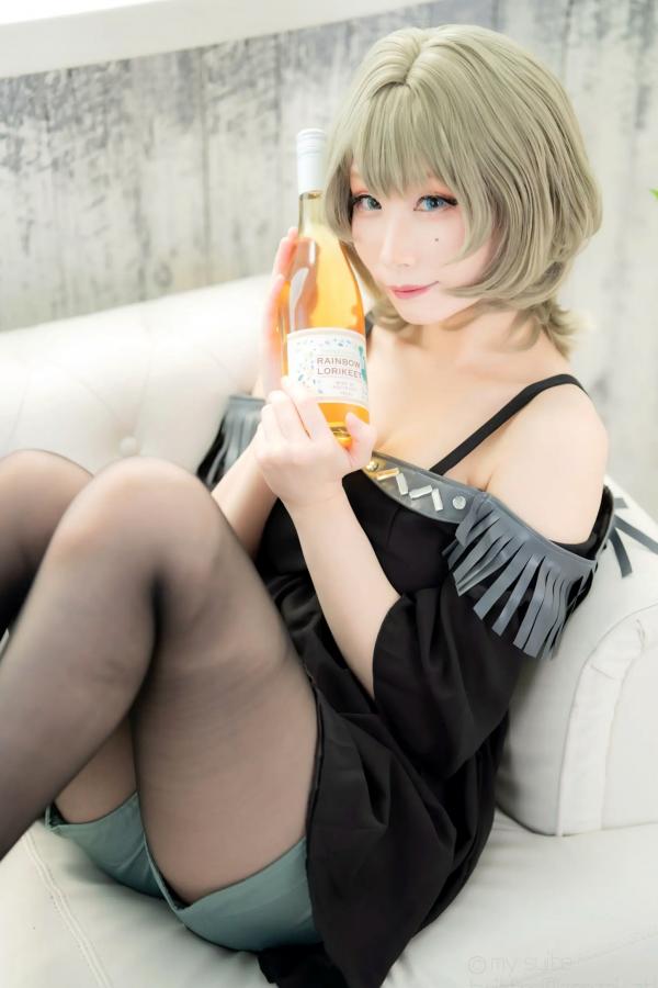    [Cosplay][my suite] Atsuki あつき - suite Blessing 角色扮演写真：清纯短发搭配黑丝蕾丝诱惑，唯美私房摄影风格第22张图片