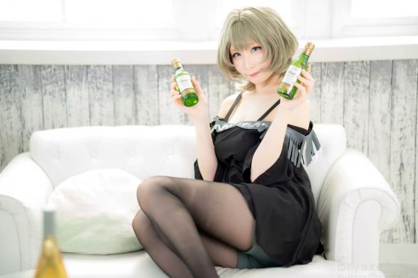    [Cosplay][my suite] Atsuki あつき - suite Blessing 角色扮演写真：清纯短发搭配黑丝蕾丝诱惑，唯美私房摄影风格第32张图片