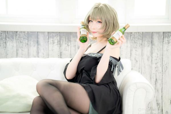    [Cosplay][my suite] Atsuki あつき - suite Blessing 角色扮演写真：清纯短发搭配黑丝蕾丝诱惑，唯美私房摄影风格第33张图片