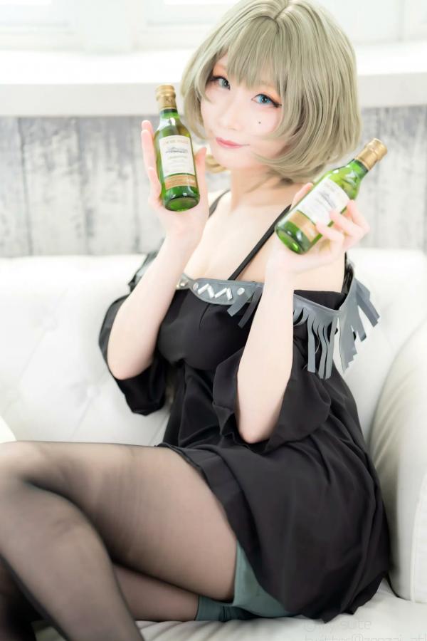    [Cosplay][my suite] Atsuki あつき - suite Blessing 角色扮演写真：清纯短发搭配黑丝蕾丝诱惑，唯美私房摄影风格第34张图片