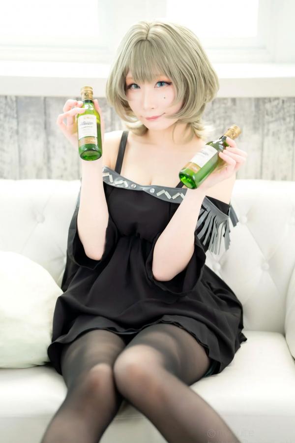    [Cosplay][my suite] Atsuki あつき - suite Blessing 角色扮演写真：清纯短发搭配黑丝蕾丝诱惑，唯美私房摄影风格第35张图片