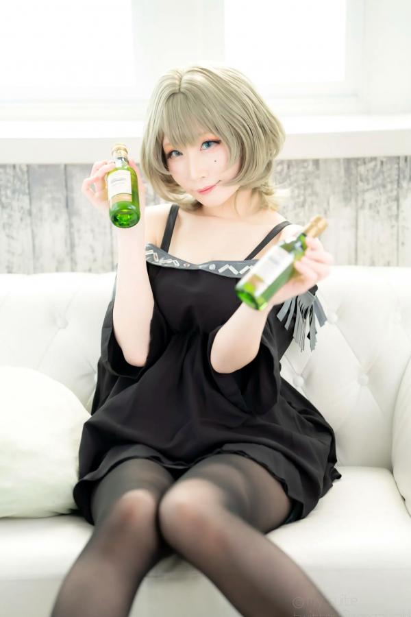    [Cosplay][my suite] Atsuki あつき - suite Blessing 角色扮演写真：清纯短发搭配黑丝蕾丝诱惑，唯美私房摄影风格第36张图片