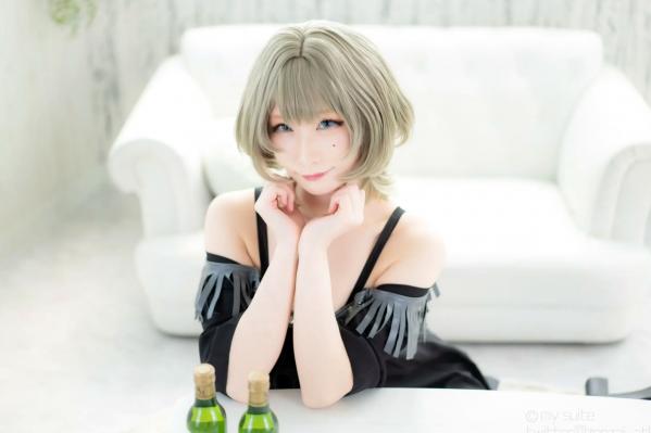    [Cosplay][my suite] Atsuki あつき - suite Blessing 角色扮演写真：清纯短发搭配黑丝蕾丝诱惑，唯美私房摄影风格第42张图片